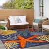 image:imageNourison Home Aloha Green Yellow 53 x 75 Area Rug  Easy Clean Non Shedding Bed Room Living Room Dining Room Kitchen 5 x 8Navy Multicolor