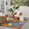 image:imageNourison Home Aloha Green Yellow 53 x 75 Area Rug  Easy Clean Non Shedding Bed Room Living Room Dining Room Kitchen 5 x 8Navy Multicolor