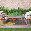 image:imageNourison Home Aloha Green Yellow 53 x 75 Area Rug  Easy Clean Non Shedding Bed Room Living Room Dining Room Kitchen 5 x 8Navy Multicolor