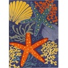 image:imageNourison Home Aloha Green Yellow 53 x 75 Area Rug  Easy Clean Non Shedding Bed Room Living Room Dining Room Kitchen 5 x 8Navy Multicolor
