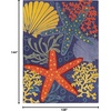 image:imageNourison Home Aloha Green Yellow 53 x 75 Area Rug  Easy Clean Non Shedding Bed Room Living Room Dining Room Kitchen 5 x 8Navy Multicolor