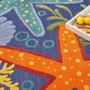 image:imageNourison Home Aloha Green Yellow 53 x 75 Area Rug  Easy Clean Non Shedding Bed Room Living Room Dining Room Kitchen 5 x 8Navy Multicolor