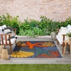 image:imageNourison Home Aloha Green Yellow 53 x 75 Area Rug  Easy Clean Non Shedding Bed Room Living Room Dining Room Kitchen 5 x 8Navy Multicolor