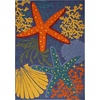 image:imageNourison Home Aloha Green Yellow 53 x 75 Area Rug  Easy Clean Non Shedding Bed Room Living Room Dining Room Kitchen 5 x 8Navy Multicolor
