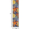 image:imageNourison Home Aloha Green Yellow 53 x 75 Area Rug  Easy Clean Non Shedding Bed Room Living Room Dining Room Kitchen 5 x 8Navy Multicolor