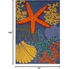 image:imageNourison Home Aloha Green Yellow 53 x 75 Area Rug  Easy Clean Non Shedding Bed Room Living Room Dining Room Kitchen 5 x 8Navy Multicolor