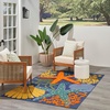 image:imageNourison Home Aloha Green Yellow 53 x 75 Area Rug  Easy Clean Non Shedding Bed Room Living Room Dining Room Kitchen 5 x 8Navy Multicolor