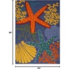 image:imageNourison Home Aloha Green Yellow 53 x 75 Area Rug  Easy Clean Non Shedding Bed Room Living Room Dining Room Kitchen 5 x 8Navy Multicolor