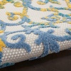 image:imageNourison Home Aloha Ivory Blue 2 x 3 Area Rug  Easy Clean Non Shedding Bed Room Living Room Dining Room Kitchen 2 x 3