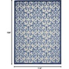 image:imageNourison Home Aloha Multicolor 3 x 5 Area Rug  Easy Clean Non Shedding Bed Room Living Room Dining Room Kitchen 3 x 5GreyBlue