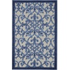 image:imageNourison Home Aloha Multicolor 3 x 5 Area Rug  Easy Clean Non Shedding Bed Room Living Room Dining Room Kitchen 3 x 5GreyBlue