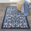 image:imageNourison Home Aloha Multicolor 3 x 5 Area Rug  Easy Clean Non Shedding Bed Room Living Room Dining Room Kitchen 3 x 5GreyBlue