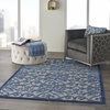 image:imageNourison Home Aloha Multicolor 3 x 5 Area Rug  Easy Clean Non Shedding Bed Room Living Room Dining Room Kitchen 3 x 5GreyBlue
