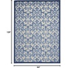 image:imageNourison Home Aloha Multicolor 3 x 5 Area Rug  Easy Clean Non Shedding Bed Room Living Room Dining Room Kitchen 3 x 5GreyBlue