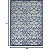 image:imageNourison Home Aloha Multicolor 3 x 5 Area Rug  Easy Clean Non Shedding Bed Room Living Room Dining Room Kitchen 3 x 5GreyBlue