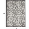 image:imageNourison Home Aloha Multicolor 3 x 5 Area Rug  Easy Clean Non Shedding Bed Room Living Room Dining Room Kitchen 3 x 5GreyCharcoal