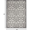 image:imageNourison Home Aloha Multicolor 3 x 5 Area Rug  Easy Clean Non Shedding Bed Room Living Room Dining Room Kitchen 3 x 5GreyCharcoal