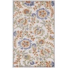 image:imageNourison Home Aloha Multicolor 3 x 5 Area Rug  Easy Clean Non Shedding Bed Room Living Room Dining Room Kitchen 3 x 5Ivory Blue