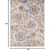 image:imageNourison Home Aloha Multicolor 3 x 5 Area Rug  Easy Clean Non Shedding Bed Room Living Room Dining Room Kitchen 3 x 5Ivory Blue