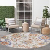 image:imageNourison Home Aloha Multicolor 3 x 5 Area Rug  Easy Clean Non Shedding Bed Room Living Room Dining Room Kitchen 3 x 5Ivory Blue