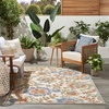 image:imageNourison Home Aloha Multicolor 3 x 5 Area Rug  Easy Clean Non Shedding Bed Room Living Room Dining Room Kitchen 3 x 5Ivory Blue