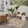 image:imageNourison Home Aloha Multicolor 3 x 5 Area Rug  Easy Clean Non Shedding Bed Room Living Room Dining Room Kitchen 3 x 5Ivory Blue