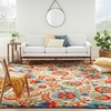 image:imageNourison Home Aloha Multicolor 3 x 5 Area Rug  Easy Clean Non Shedding Bed Room Living Room Dining Room Kitchen 3 x 5Multi Color