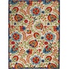 image:imageNourison Home Aloha Multicolor 3 x 5 Area Rug  Easy Clean Non Shedding Bed Room Living Room Dining Room Kitchen 3 x 5Multi Color