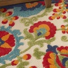 image:imageNourison Home Aloha Multicolor 3 x 5 Area Rug  Easy Clean Non Shedding Bed Room Living Room Dining Room Kitchen 3 x 5Multi Color