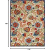 image:imageNourison Home Aloha Multicolor 3 x 5 Area Rug  Easy Clean Non Shedding Bed Room Living Room Dining Room Kitchen 3 x 5Multi Color