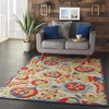 image:imageNourison Home Aloha Multicolor 3 x 5 Area Rug  Easy Clean Non Shedding Bed Room Living Room Dining Room Kitchen 3 x 5Multi Color