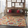 image:imageNourison Home Aloha Multicolor 3 x 5 Area Rug  Easy Clean Non Shedding Bed Room Living Room Dining Room Kitchen 3 x 5Multi Color