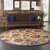image:imageNourison Home Aloha Multicolor 3 x 5 Area Rug  Easy Clean Non Shedding Bed Room Living Room Dining Room Kitchen 3 x 5Multi Color