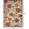 image:imageNourison Home Aloha Multicolor 3 x 5 Area Rug  Easy Clean Non Shedding Bed Room Living Room Dining Room Kitchen 3 x 5Multi Color