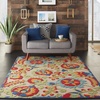 image:imageNourison Home Aloha Multicolor 3 x 5 Area Rug  Easy Clean Non Shedding Bed Room Living Room Dining Room Kitchen 3 x 5Multi Color