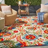 image:imageNourison Home Aloha Multicolor 3 x 5 Area Rug  Easy Clean Non Shedding Bed Room Living Room Dining Room Kitchen 3 x 5Multi Color