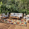 image:imageNourison Home Aloha Multicolor 3 x 5 Area Rug  Easy Clean Non Shedding Bed Room Living Room Dining Room Kitchen 3 x 5Multi Color