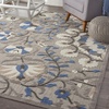 image:imageNourison Home Aloha Red Multicolor 3 x 5 Area Rug  Easy Clean Non Shedding Bed Room Living Room Dining Room Kitchen 3 x 5GreyMulti