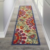image:imageNourison Home Aloha Red Multicolor 3 x 5 Area Rug  Easy Clean Non Shedding Bed Room Living Room Dining Room Kitchen 3 x 5RedMulti