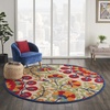 image:imageNourison Home Aloha Red Multicolor 3 x 5 Area Rug  Easy Clean Non Shedding Bed Room Living Room Dining Room Kitchen 3 x 5RedMulti