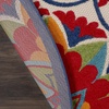 image:imageNourison Home Aloha Red Multicolor 3 x 5 Area Rug  Easy Clean Non Shedding Bed Room Living Room Dining Room Kitchen 3 x 5RedMulti