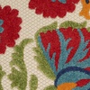 image:imageNourison Home Aloha Red Multicolor 3 x 5 Area Rug  Easy Clean Non Shedding Bed Room Living Room Dining Room Kitchen 3 x 5RedMulti
