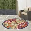 image:imageNourison Home Aloha Red Multicolor 3 x 5 Area Rug  Easy Clean Non Shedding Bed Room Living Room Dining Room Kitchen 3 x 5RedMulti