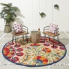image:imageNourison Home Aloha Red Multicolor 3 x 5 Area Rug  Easy Clean Non Shedding Bed Room Living Room Dining Room Kitchen 3 x 5RedMulti