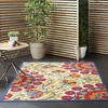image:imageNourison Home Aloha Red Multicolor 3 x 5 Area Rug  Easy Clean Non Shedding Bed Room Living Room Dining Room Kitchen 3 x 5RedMulti