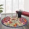 image:imageNourison Home Aloha Red Multicolor 3 x 5 Area Rug  Easy Clean Non Shedding Bed Room Living Room Dining Room Kitchen 3 x 5RedMulti
