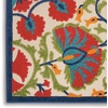 image:imageNourison Home Aloha Red Multicolor 3 x 5 Area Rug  Easy Clean Non Shedding Bed Room Living Room Dining Room Kitchen 3 x 5RedMulti