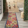 image:imageNourison Home Aloha Red Multicolor 3 x 5 Area Rug  Easy Clean Non Shedding Bed Room Living Room Dining Room Kitchen 3 x 5RedMulti