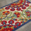 image:imageNourison Home Aloha Red Multicolor 3 x 5 Area Rug  Easy Clean Non Shedding Bed Room Living Room Dining Room Kitchen 3 x 5RedMulti