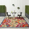 image:imageNourison Home Aloha Red Multicolor 3 x 5 Area Rug  Easy Clean Non Shedding Bed Room Living Room Dining Room Kitchen 3 x 5RedMulti